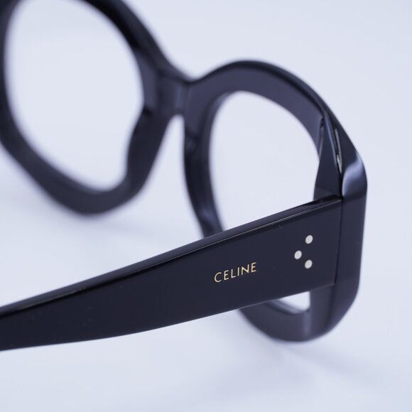 Celine CL50149I 001 Eyeglasses Black 53mm Round Frame - Picture 5 of 10